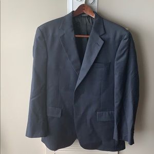 Jos. A. Bank. Navy blue/grey suit (jacket & pants)